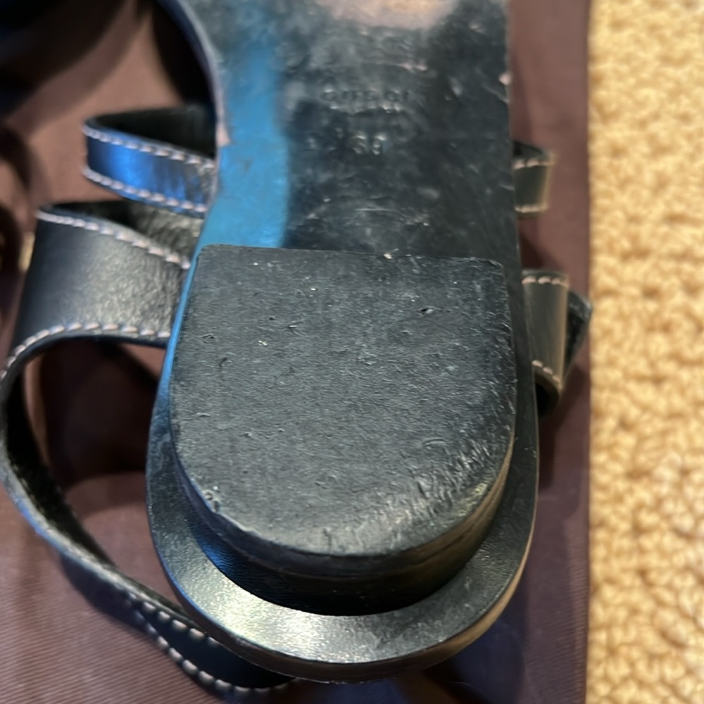 Gucci Women’s Black bambo thong sandal size 39/9 - Picture 10 of 12